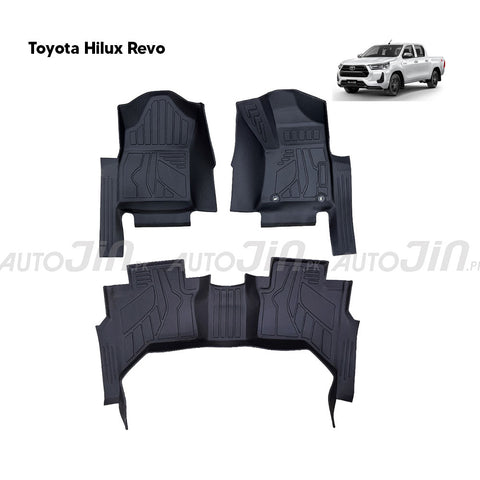 Toyota Hilux Revo 2016-2021 TPE Floor Mats Premium