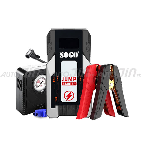 Sogo Powerbank jump starter With Air Pump Compressor X6