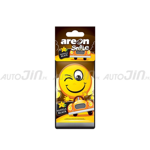 Areon Smile Card - Vanilla Black - Hanging Perfume