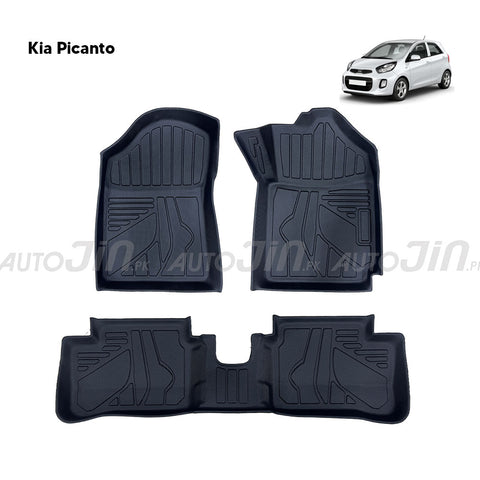 Kia Picanto 2020-2025 TPE Floor Mats Premium