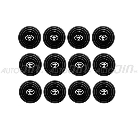 Toyota Logo Shock Absorber Rubber For Multi Use Pack of 12