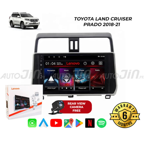 Toyota Land Cruiser Prado 2018-21 Android Touch Screen Multimedia Android Player GPS - Wi-Fi - Navigation - Mirror Link(6 Month Warranty) Free Rear View Camera