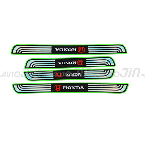 Neon Suzuki Logo Rubber Door Sill Protector