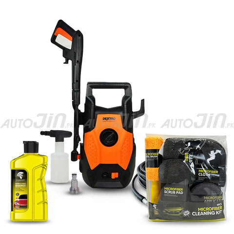 Dextro DX-110 Turbo Pressure Washer - 110 Bar With Gladiator Shampoo & Gladiator Microfibre Nine Pcs Kit Deal 5