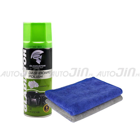 Gladiator Dashboard Polish & 2 Pcs Microfiber