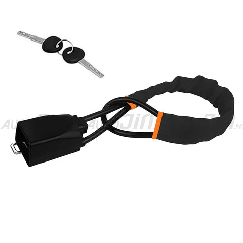 Anti-theft Steering Wheel Seat Belt Wire Lock - Universal