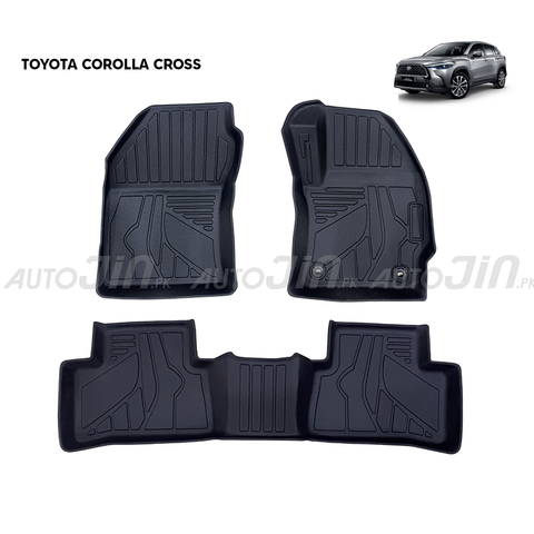 Toyota Corolla Cross 2022-2024 TPE Floor Mats Premium