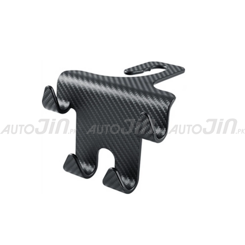 Car Backseat Carbon Hook Hanging Storage with Mobile Holder Backseat Phone Headrest