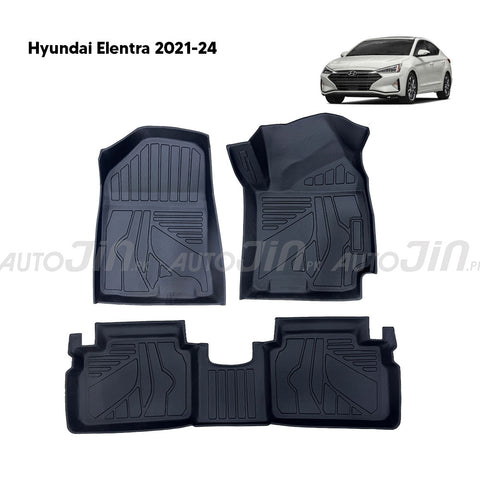Hyundai Elentra 2021-24 TPE Floor Mats Premium