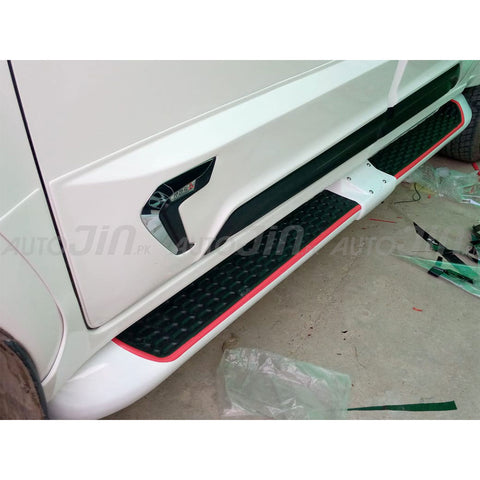 Toyota Hilux Revo White Line Side Skirts 2016-2019