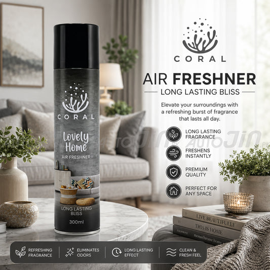 Coral Air Freshener Lovely Home - 300ML - Car, Room & Office 1000