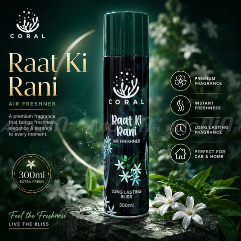 Coral Air Freshener Raat ki Rani - 300ML - Car, Room & Office