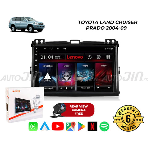 Toyota Land Cruiser Prado 2004-09 Android Touch Screen Multimedia Android Player GPS - Wi-Fi - Navigation - Mirror Link(6 Month Warranty) Free Rear View Camera