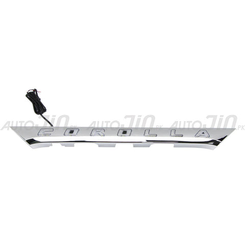 Toyota Corolla 2017-19 LED Trunk Garnish Chrome