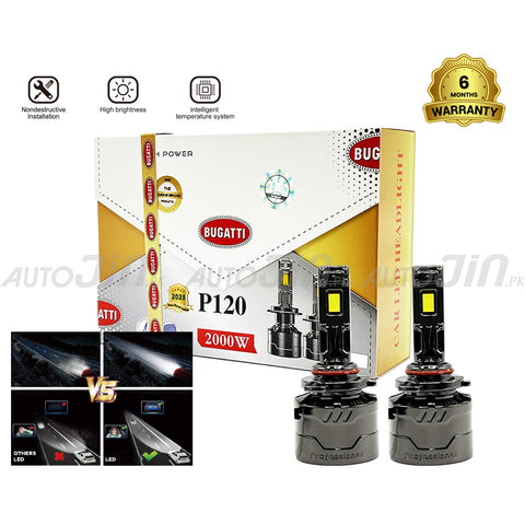 SOGO Bugatti P120 Car Led Headlight 2000W 20000LM 6000K (6 Month Warranty)