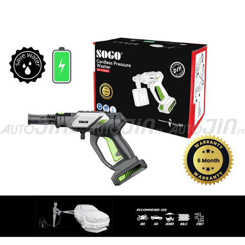 SOGO Wireless Car Wash 20V Cordless Pressure Washer 20 Bar