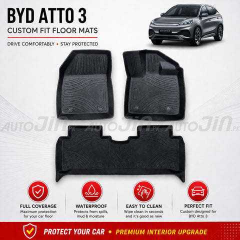 BYD ATTO 3 TPE Floor Mats Premium