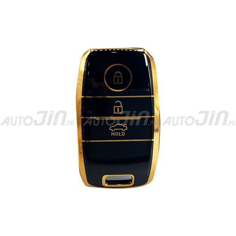 Exclusive Gold-Line Kia Sportage TPU Key Cover 2019-22