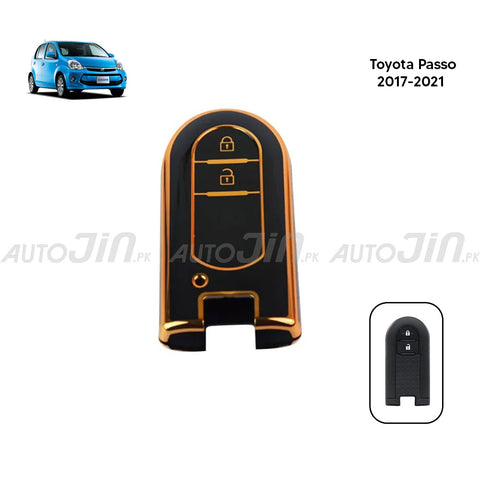 Exclusive Gold-Line Toyota Passo 2017-2021 TPU Key Cover