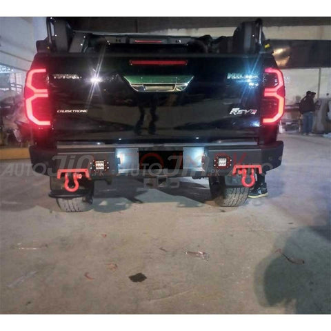 Toyots Hilux Revo Alpha Style Rear Bull Bar 2016-23