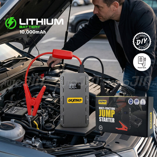 Dextro Multi Function High Power Portable Car Jump Starter 10,000 mAh 1000