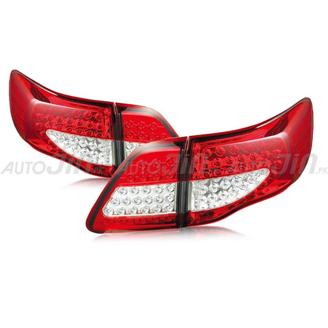 Toyota Corolla 2008-14 Tail Lights Red and Clear