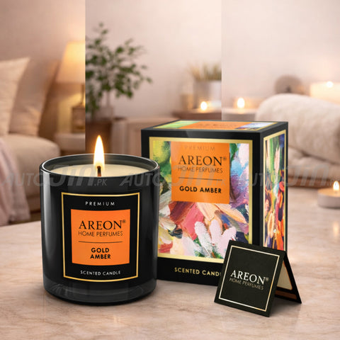 Areon Home Perfume Premium Candle - Gold Amber
