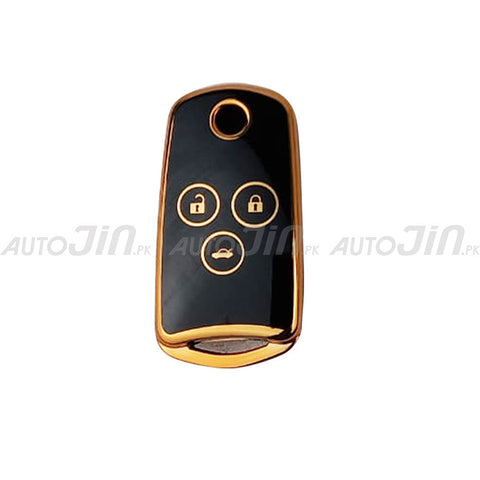 Exclusive Gold-Line Honda Civic 2015 TPU Key Cover