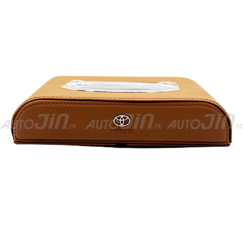 High Quality Tissue Box for Car - Toyota Logo - Pu Leather