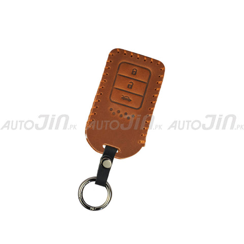 Honda Civic 2016-21 Leather Key Cover Brown