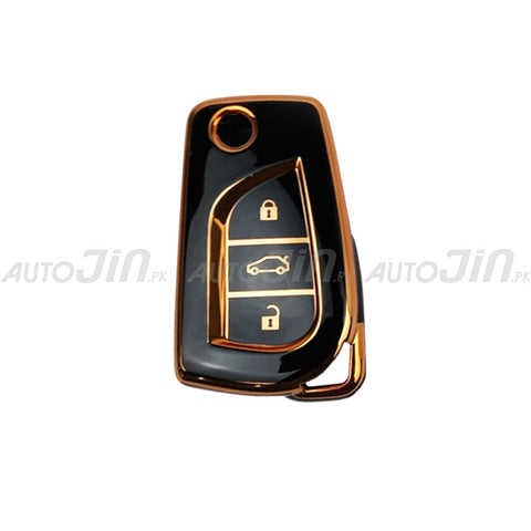 Exclusive Gold-Line Toyota Corolla Grande 2017-21 Key Cover