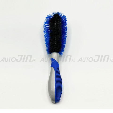 Car Rim Brush Double Side Blue