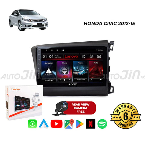 Honda Civic 2012-15 Android Touch Screen Multimedia Android Player GPS - Wi-Fi - Navigation - Mirror Link (6 Month Warranty) Free Rear View Camera