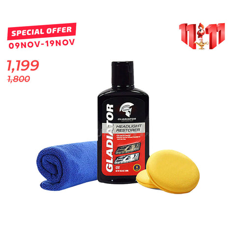 Gladiator Headlight Respawn Kit  2 Pads & Microfiber Cloth