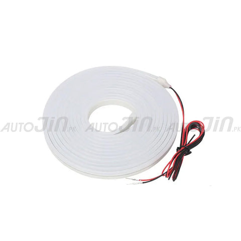 Universal 4M Car Trunk Light Strip with Dynamic Flowing Lighting 12V - White
