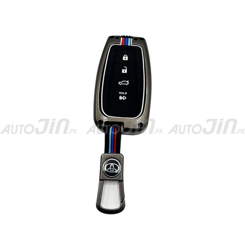 Toyota Corolla Cross 2022-2024 Key Cover With Metal Shell