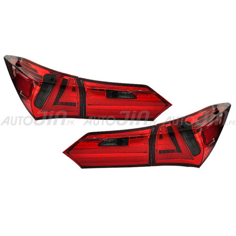 Toyota Corolla 2014-22 Tail Light Lexus Style Red and Smoke