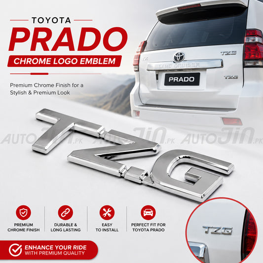 3D TZ-G Logo Emblem For Toyota Prado 1000