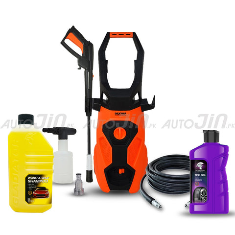 Dextro DX-140 Turbo Pressure Washer 140 Bar With Gladiator Shampoo 1L & Tire Gel - Deal 2