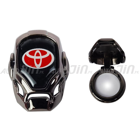 Toyota Logo Engine Start Stop Switch Button Push Button Cover Carbon