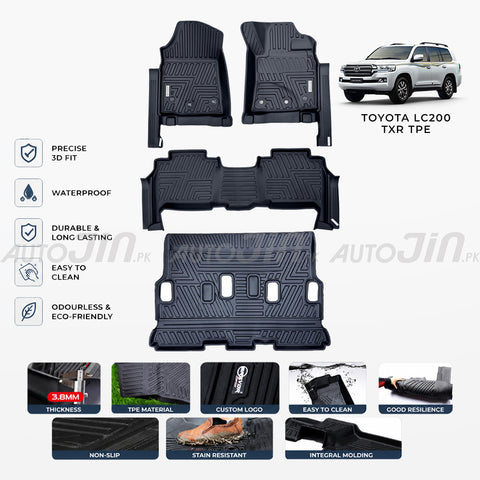 Toyota Land Cruiser LC200 2015-2021 TXR 5D TPE Premium Floor Mats