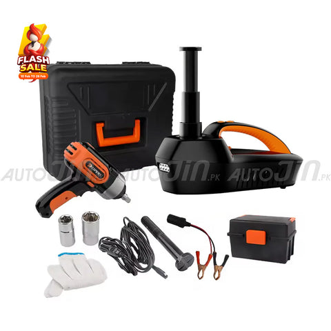 Conpex 4-in-1 Electric Car Jack 5-Ton 12V Effortless Jack Kit