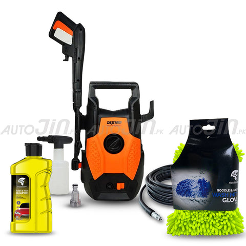 Dextro DX-110 Turbo Pressure Washer - 110 Bar With Gladiator Shampoo & Wash Mitt Glove Deal 6