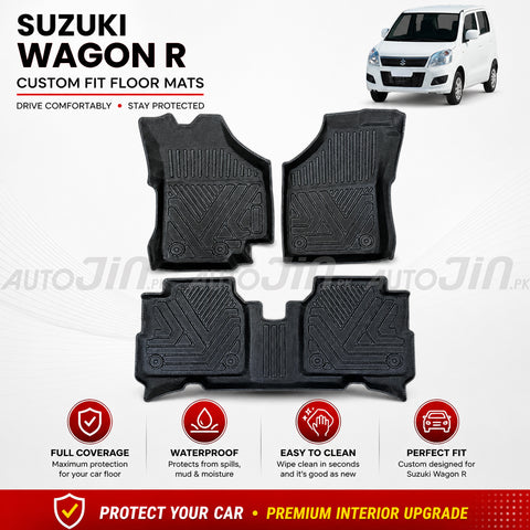 Suzuki Wagon R TPE Floor Mats Premium