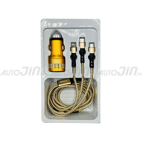 Sogo Fast Car Charger 3 in 1