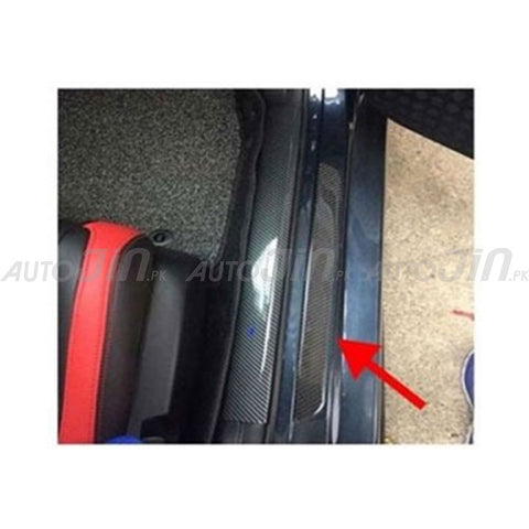 Kia Logo Carbon Fiber Sill Protector