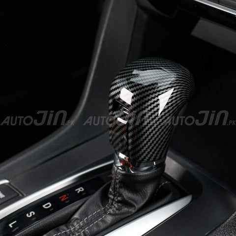 Honda Civic 2016-21 Shift Knob Cover - Carbon Fiber