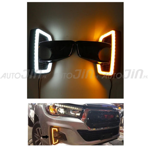 Toyota Hilux Rocco Fog Lamp DRL Covers 2016-2021