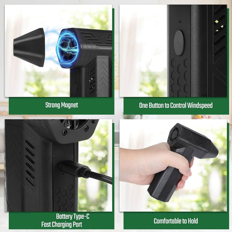 130000RPM High Speed Air Pump Turbo Blower Strong Jet Fan Portable Handheld - Dryer Blower Air Blower