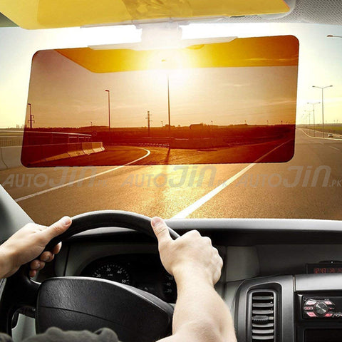 2 in 1 Car Anti-Glare Mirror Sun Visor Mirror Day and Night